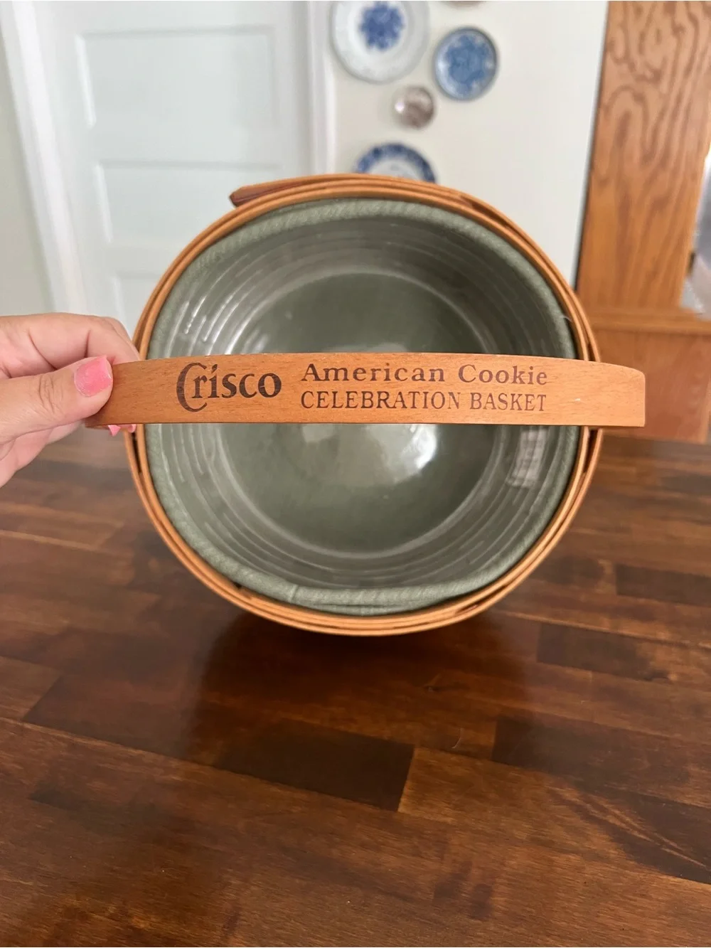 Longaberger Crisco American Cookie Celebration Basket, 1992